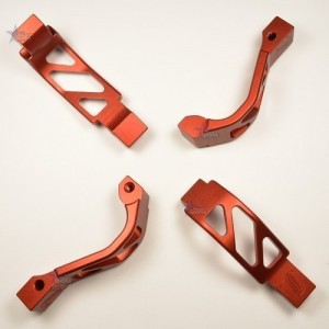Timber Creek Outdoors Skeletonized Oversized Trigger Guard RED Anodized AR 15 M16 M4 Best Austin Discount AR Parts and accessories Austin Texas Build your custom AR today