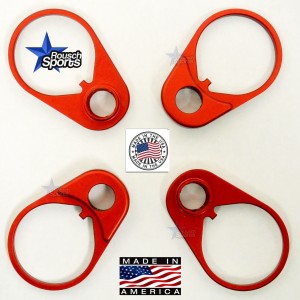 QD Quick Detach End Sling PLATE Swivel Mount ANODIZED RED QD EP By Timber Creek Outdoors .223 5.56 .308 RED AR 15 M4 M16 Best Discount Wholesale AR Parts and Accessories Austin Texas
