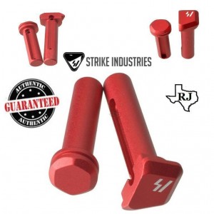 Strike Industries ULTRA LIGHT Enhanced Extended Take Down Front and Rear Pins RED .223 5.56 AR 15 M4 M16 Best Discount Wholesale AR Parts and Accessories Austin Texas