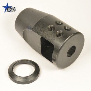PJXS Tactical Compact Muzzle Brake Compensator .223 5.56 AR 15 M4 M16 Best Discount Strike Industries Wholesale AR Parts and Accessories Austin Texas USA 1/2"-28 Strike Industries J-COMP V2 Japan 89 Comp Muzzle brake 5.56/223/.22L