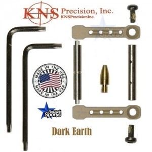 KNS Pins Anti Walk Pins Non Rotating Gen ST Spike's Side Plates Dark Earth Tan