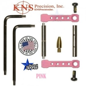 KNS Pins Anti Walk Pins Non Rotating Gen ST Spike's Side Plates PINK .223 5.56 .308 AR 15 M4 M16 Best Discount Wholesale AR Parts and Accessories Austin Texas 1 .223 5.56 .308 AR 15 M4 M16 Best Discount Wholesale AR Parts and Accessories Austin Texas Stainless Steel