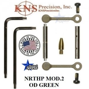 KNS Pins Anti Walk Pins Non Rotating Gen Northrop Mod 2 Side Plates OD Green
